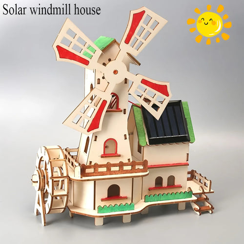 Diy toys for children's science and education experiments, hand-assembled models, 3d wooden puzzles, science and education toys