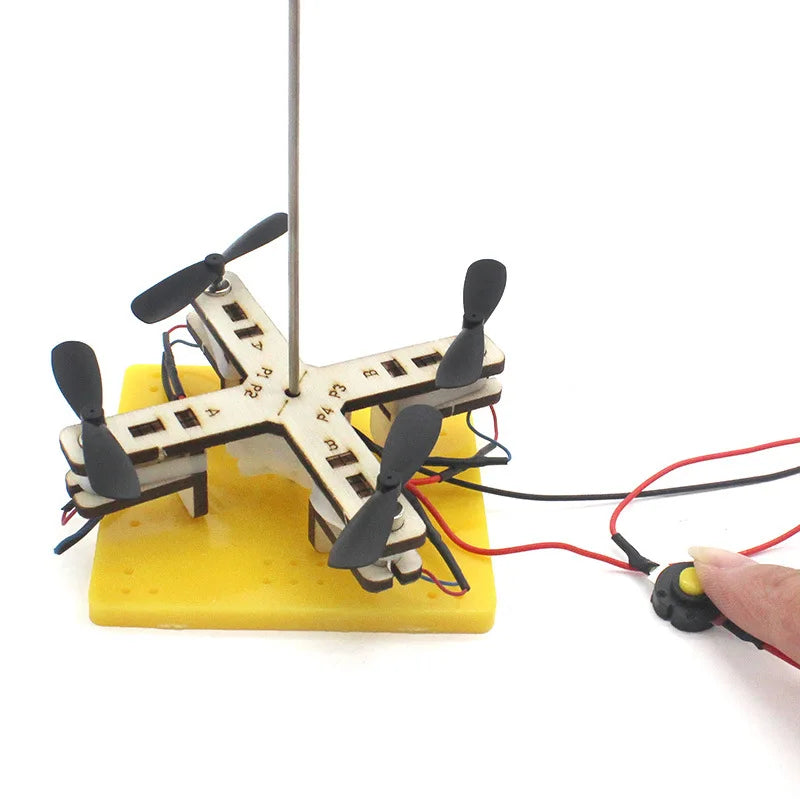 DIY Drone Model Kit STEM Learning Physics Exploration Hands-On Buildable Science Teaching Aid Kids Educational Interactive Toy